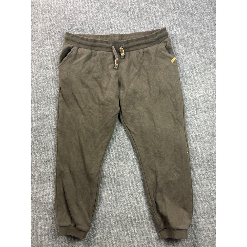 tentree Bamone Sweatpants Womens XL Olive Green Organic Cotton Joggers